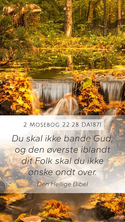 2 Mosebog 22:28 DA1871 Bible Verse Image