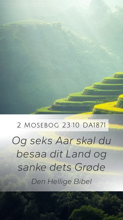 2 Mosebog 23:10 DA1871 Bible Verse Image