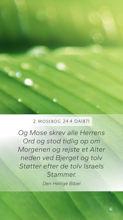 2 Mosebog 24:4 DA1871 Bible Verse Image
