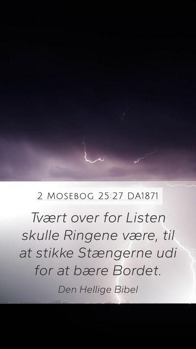 2 Mosebog 25:27 DA1871 Bible Verse Image