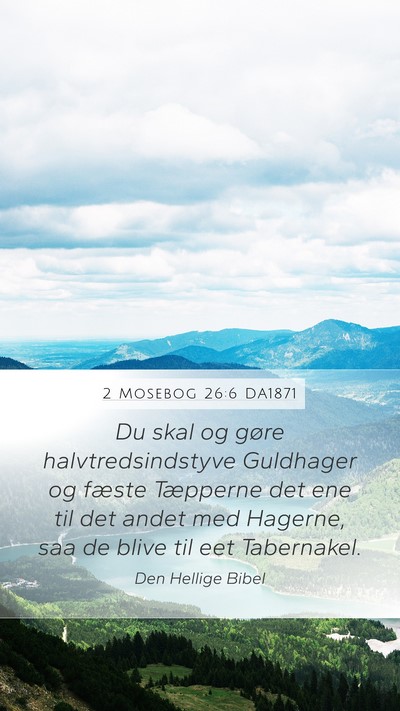 2 Mosebog 26:6 DA1871 Bible Verse Image