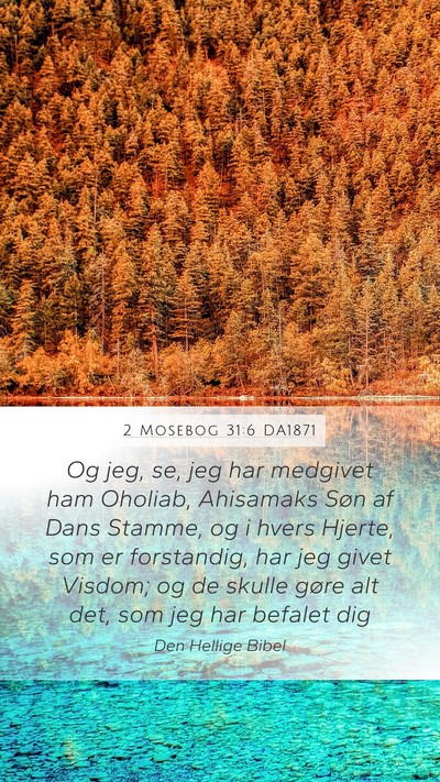 2 Mosebog 31:6 DA1871 Bible Verse Image