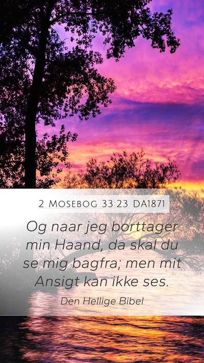 2 Mosebog 33:23 DA1871 Bible Verse Image