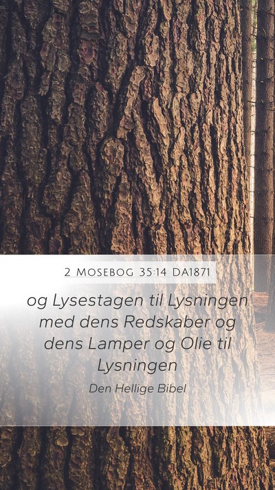 2 Mosebog 35:14 DA1871 Bible Verse Image