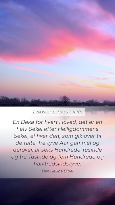 2 Mosebog 38:26 DA1871 Bible Verse Image