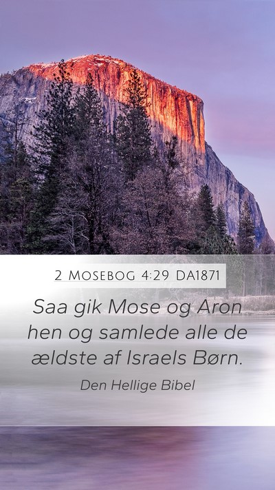 2 Mosebog 4:29 DA1871 Bible Verse Image