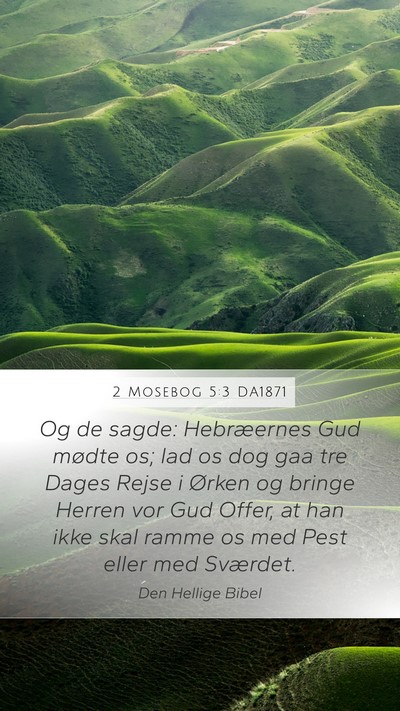 2 Mosebog 5:3 DA1871 Bible Verse Image