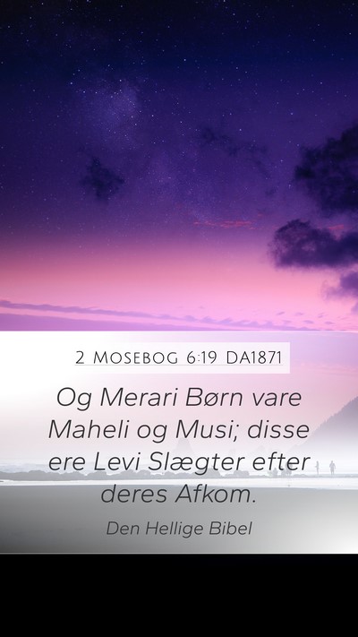 2 Mosebog 6:19 DA1871 Bible Verse Image