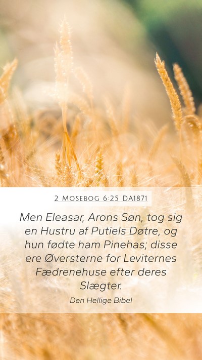 2 Mosebog 6:25 DA1871 Bible Verse Image