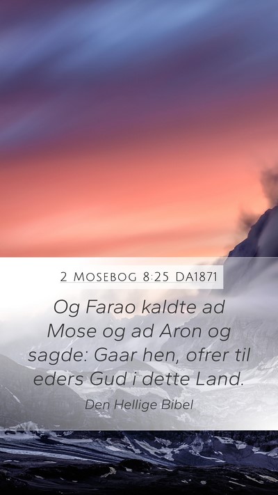 2 Mosebog 8:25 DA1871 Bible Verse Image