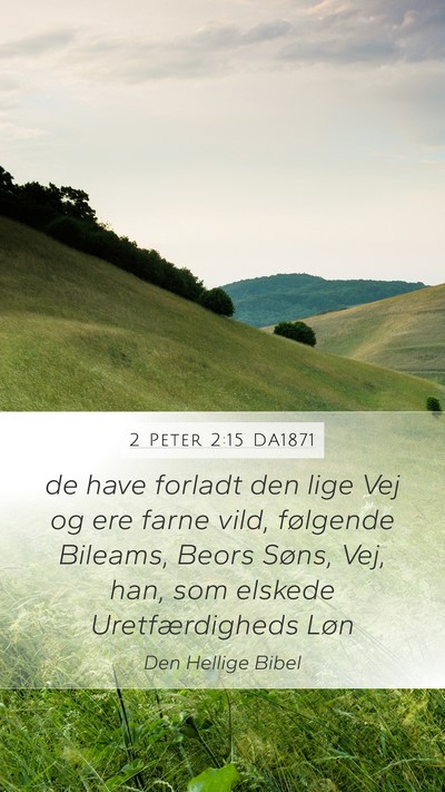2 Peter 2:15 DA1871 Bible Verse Image