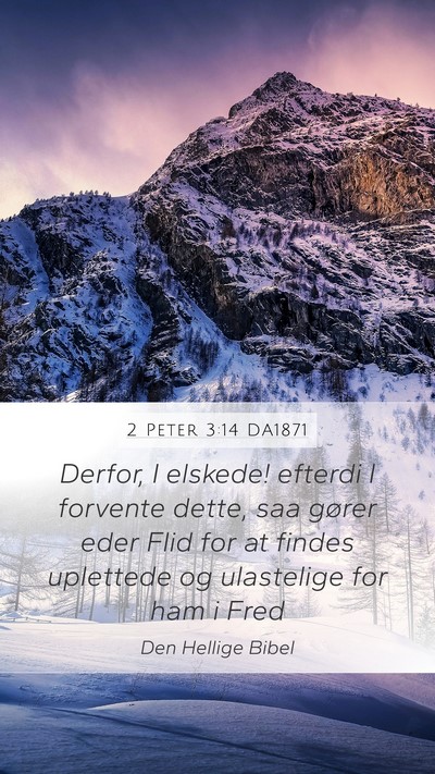 2 Peter 3:14 DA1871 Bible Verse Image