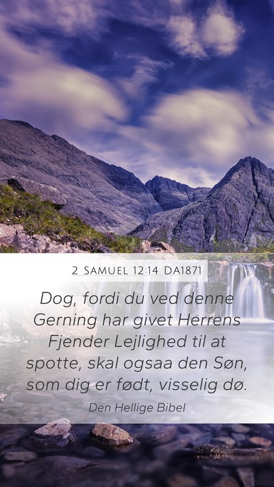 2 Samuel 12:14 DA1871 Bible Verse Image