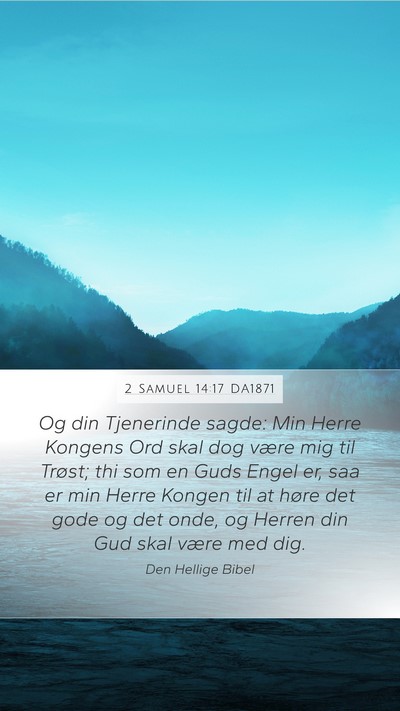 2 Samuel 14:17 DA1871 Bible Verse Image
