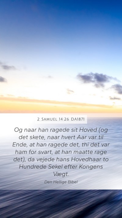 2 Samuel 14:26 DA1871 Bible Verse Image