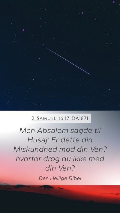 2 Samuel 16:17 DA1871 Bible Verse Image