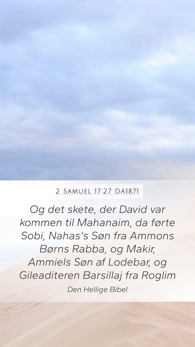 2 Samuel 17:27 DA1871 Bible Verse Image