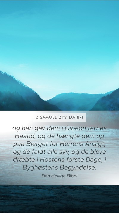 2 Samuel 21:9 DA1871 Bible Verse Image