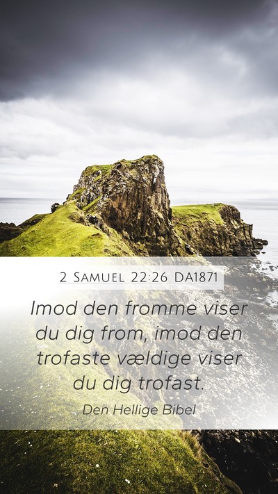 2 Samuel 22:26 DA1871 Bible Verse Image