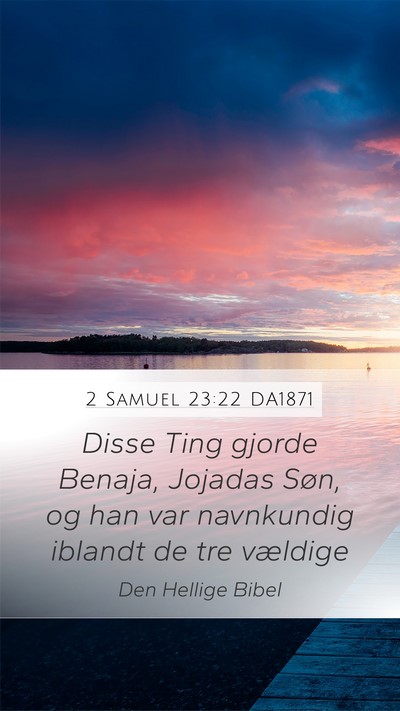 2 Samuel 23:22 DA1871 Bible Verse Image