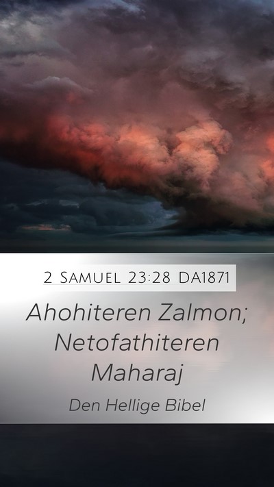 2 Samuel 23:28 DA1871 Bible Verse Image