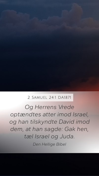 2 Samuel 24:1 DA1871 Bible Verse Image