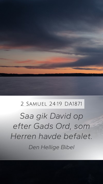 2 Samuel 24:19 DA1871 Bible Verse Image