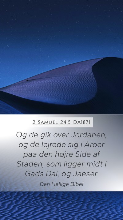2 Samuel 24:5 DA1871 Bible Verse Image