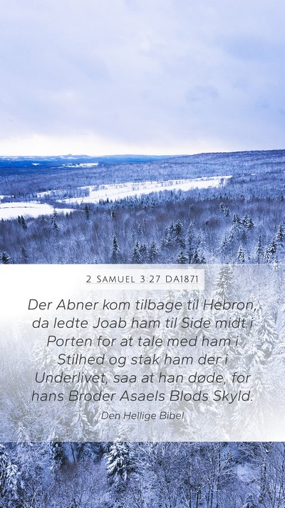 2 Samuel 3:27 DA1871 Bible Verse Image