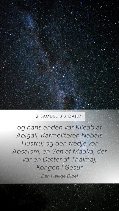 2 Samuel 3:3 DA1871 Bible Verse Image