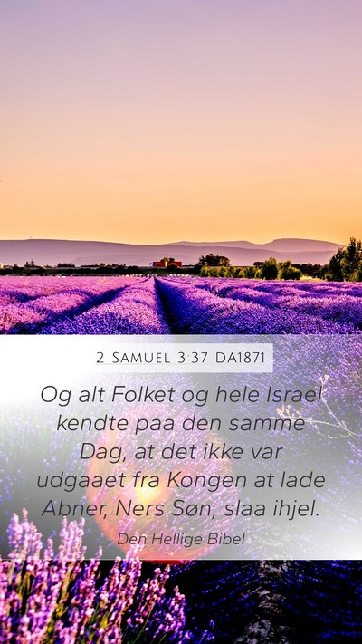 2 Samuel 3:37 DA1871 Bible Verse Image