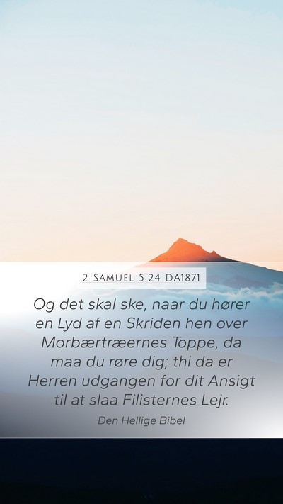 2 Samuel 5:24 DA1871 Bible Verse Image