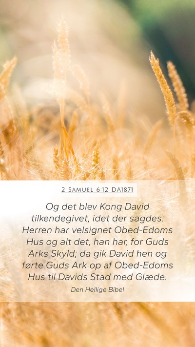 2 Samuel 6:12 DA1871 Bible Verse Image