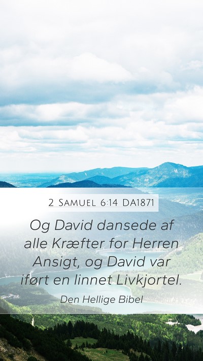 2 Samuel 6:14 DA1871 Bible Verse Image