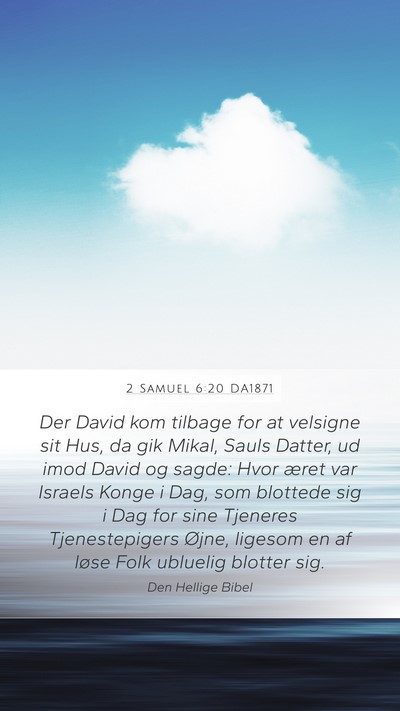 2 Samuel 6:20 DA1871 Bible Verse Image