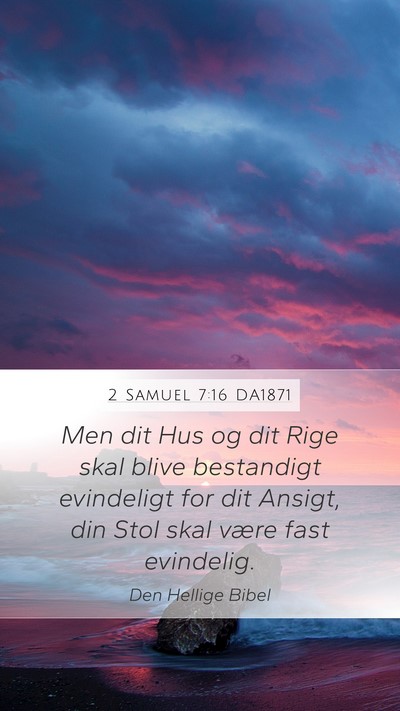 2 Samuel 7:16 DA1871 Bible Verse Image
