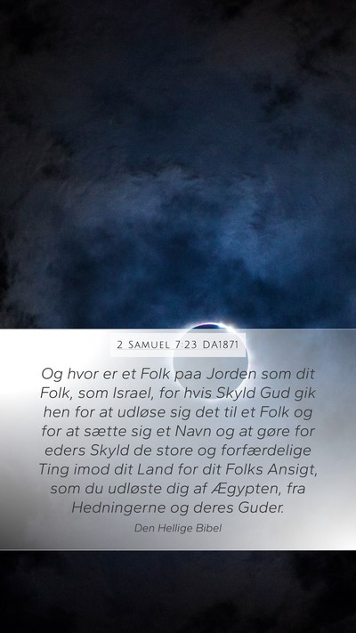 2 Samuel 7:23 DA1871 Bible Verse Image
