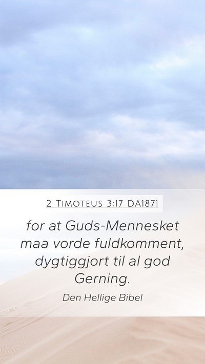 2 Timoteus 3:17 DA1871 Bible Verse Image