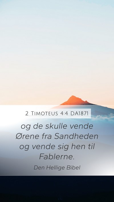 2 Timoteus 4:4 DA1871 Bible Verse Image