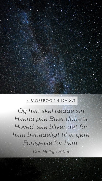 3 Mosebog 1:4 DA1871 Bible Verse Image