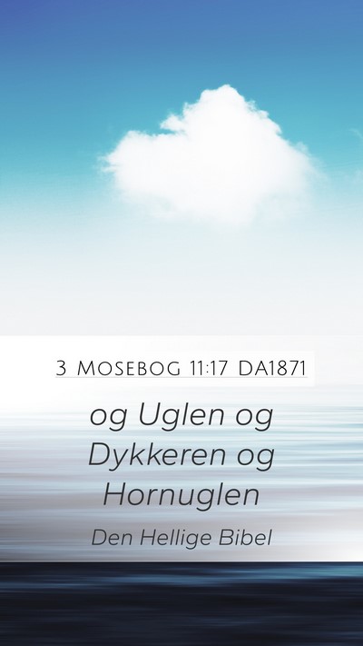 3 Mosebog 11:17 DA1871 Mobile Phone Wallpaper - og Uglen og Dykkeren og - Mobile Bible Verse Wallpaper