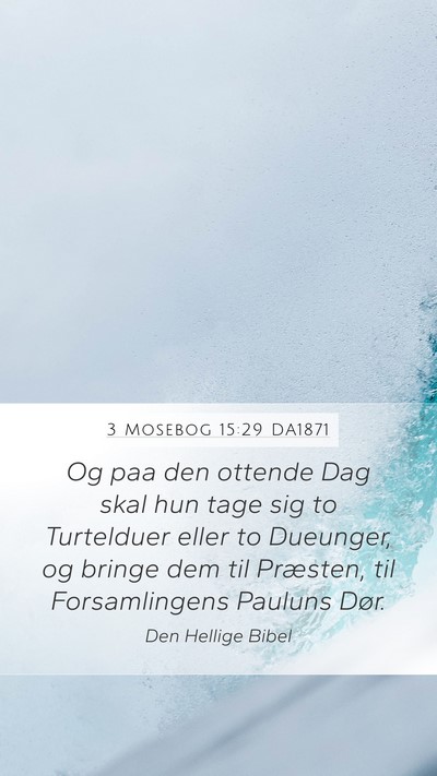 3 Mosebog 15:29 DA1871 Bible Verse Image