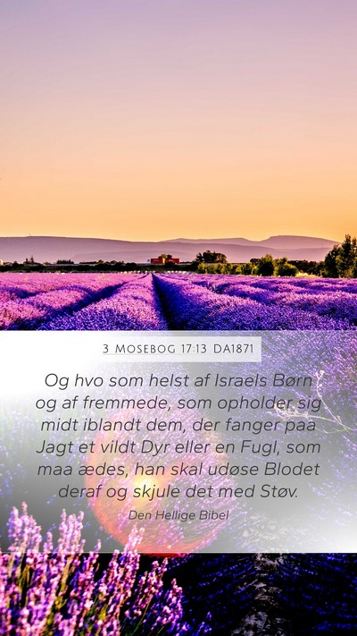 3 Mosebog 17:13 DA1871 Bible Verse Image