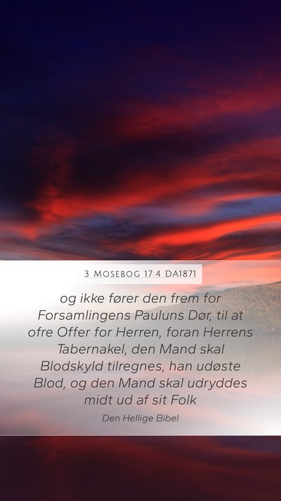 3 Mosebog 17:4 DA1871 Bible Verse Image