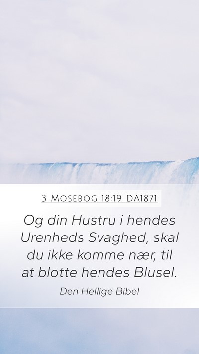 3 Mosebog 18:19 DA1871 Bible Verse Image