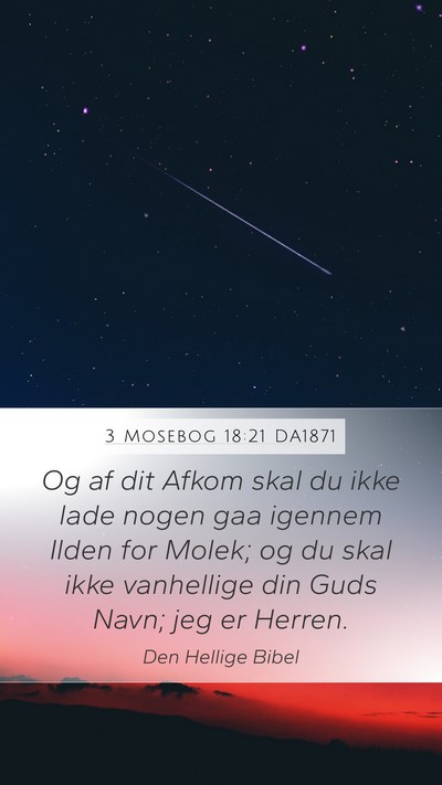 3 Mosebog 18:21 DA1871 Bible Verse Image