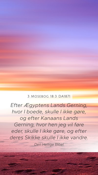 3 Mosebog 18:3 DA1871 Bible Verse Image