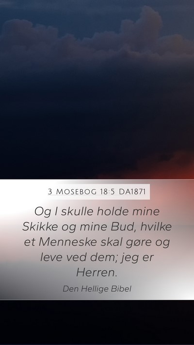 3 Mosebog 18:5 DA1871 Bible Verse Image