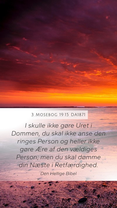 3 Mosebog 19:15 DA1871 Bible Verse Image