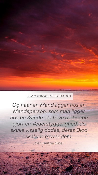 3 Mosebog 20:13 DA1871 Bible Verse Image